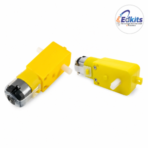 Motor Dc 3-6v Com Caixa De Redução e Eixo Duplo.