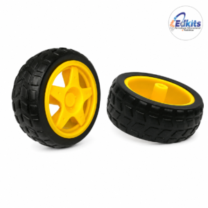Roda com pneu para motor DC