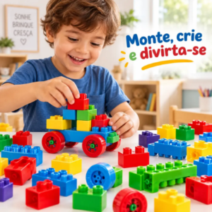 Blocos de Montar Educativo - 308 Peças